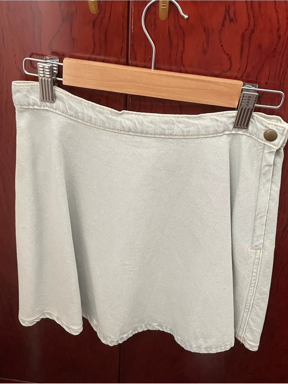 Light Gray Women’s Denim Skirt